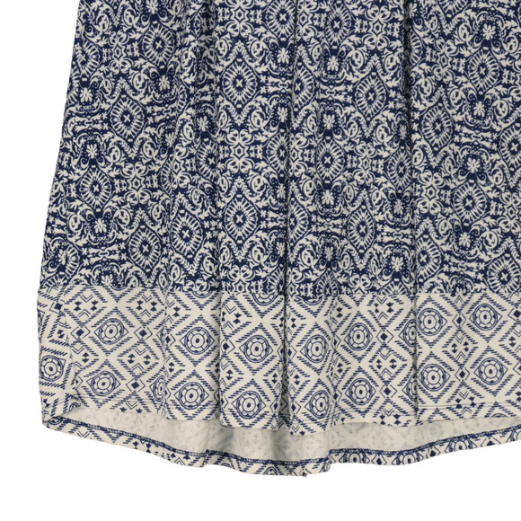 Xhilaration Knit Dress Womens Large Blue White Cut Out Back Stretch Blend - Picture 5 of 9